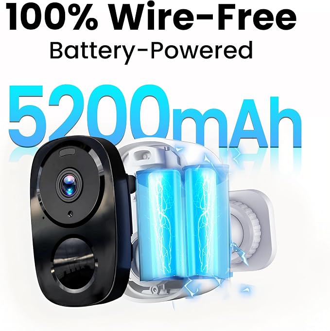 2026 Upgraded 2K Security Cameras Wireless Outdoor, Free Cloud Storage, 1-6 Months Battery Life, Waterproof, 2-Way Talk, AI Motion Detection Spotlight Siren Alarm Cameras for Home Security - Image 4