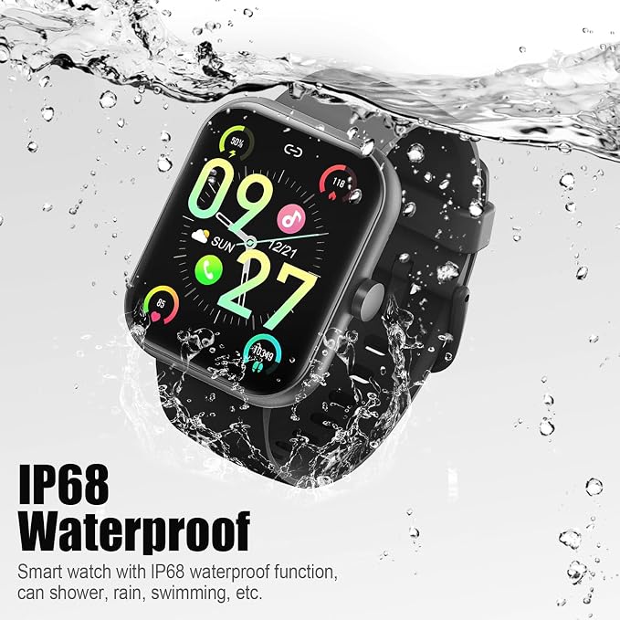 Smart Watch for Men Women (Answer/Make Call), 1.83" HD Touchscreen Fitness Tracker, 110+ Sport Modes, Fitness Watch with Heart Rate/Sleep Monitor/Step, IP68 Waterproof Smartwatch for Android,Purple - Image 5