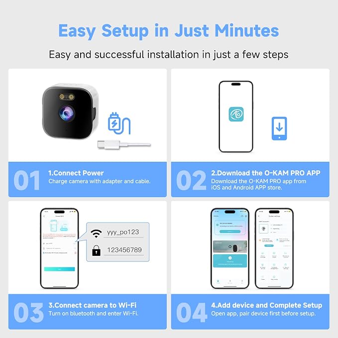 AXB Window Camera for Home Security: 2.4GHz&5GHz WiFi 4K Indoor Camera with Color Night Vision - Smart Motion Detection 24/7 Recording - Easy&Quick Install Includes 2 Multi-Angle Window Mounts - Image 5