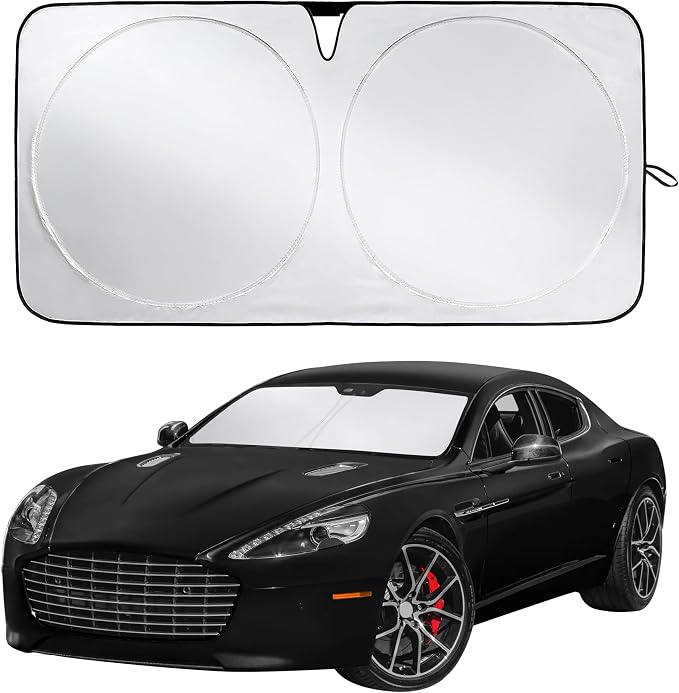 Econour Windshield Sunshade for Aston Martin Rapide, Rapide AMR 2010-2017, 2018, 2019 Sun Visor for Front Window Sun Shade Cover, UV Blocker & Protector, Car Accessories by EcoNour