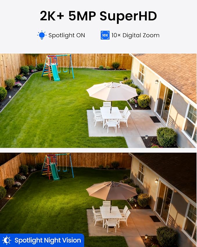 REOLINK Home Hub mini with 2X Argus 3 Pro+Solar Panel, Solar Security Cameras Wireless Outdoor, 2.4/5 GHz WiFi, Solar/Battery Powered, Smart Detection, Motion Recording, No Monthly Fee - Image 2