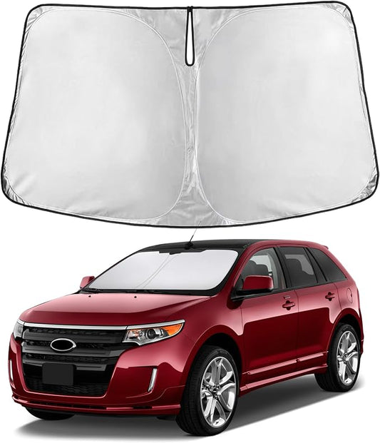 EcoNour Windshield Sunshade Compatible for Ford Edge 2007-2012 2013 2014, Sun Visor for Front Windshield & Window Sun Shade Cover, UV Heat Blocker & Protector, Car Accessories by EcoNour