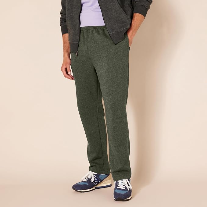 Amazon Essentials Men's Relaxed Straight Leg Fleece Open Bottom Sweatpant (Available in Big & Tall) - Image 6