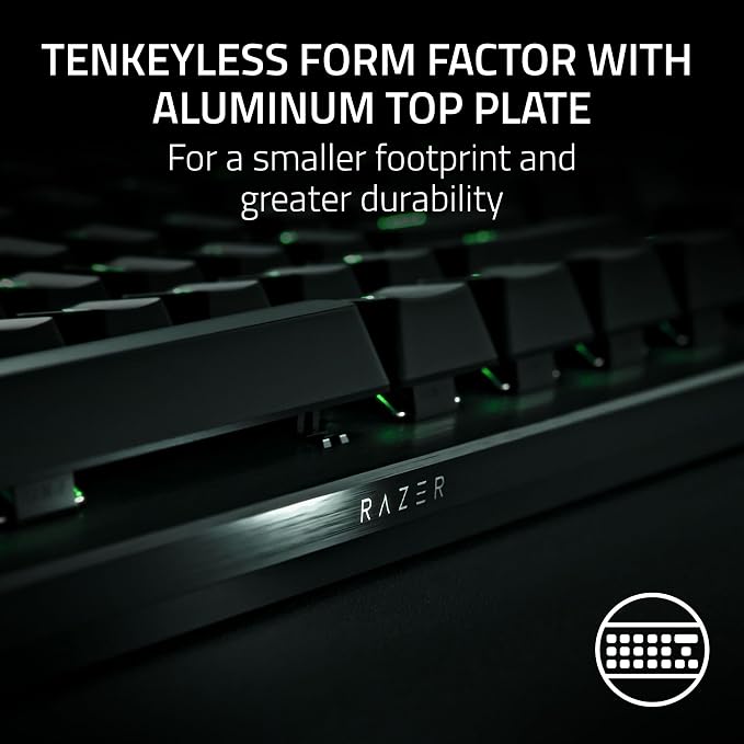 Razer Huntsman V3 Pro TKL Esports Gaming Keyboard, Black | Analog Optical Switches, Snap Tap, Rapid Trigger, Adjustable Actuation, Media Keys & Dial, Doubleshot PBT Keycaps, Wrist Rest - Image 9