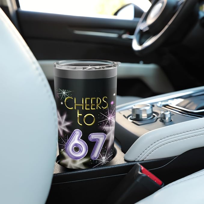 Happy New Year with a 6 7 Zoomer meme vibe. 2026 Countdown Stainless Steel Insulated Tumbler - Image 6