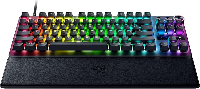 Razer Huntsman V3 Pro TKL Esports Gaming Keyboard, Black | Analog Optical Switches, Snap Tap, Rapid Trigger, Adjustable Actuation, Media Keys & Dial, Doubleshot PBT Keycaps, Wrist Rest - Image 13