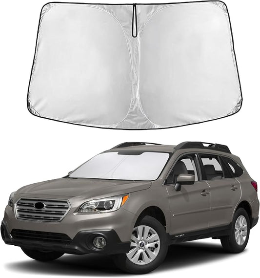 EcoNour Windshield Sunshade Compatible for Subaru Outback 2010-2012 2013 2014, Sun Visor for Front Windshield & Window Sun Shade Cover, UV Heat Blocker & Protector, Car Accessories by EcoNour