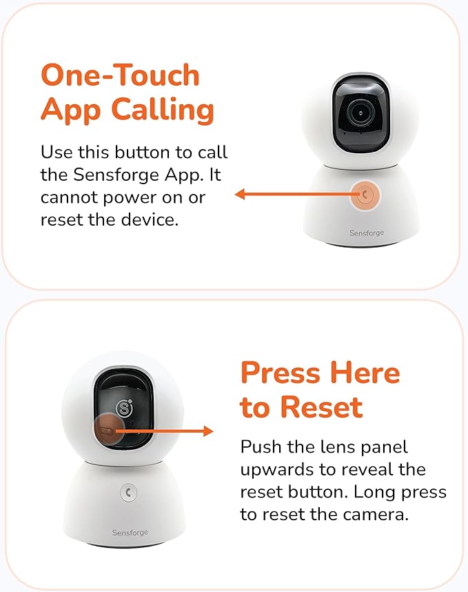 SensForge 2.5K Indoor Pan-Tilt Security Camera Lite, 360° Dual-Band WiFi Camera for Home, Free AI Human & Pet Detection, 2-Day Cloud + Two-Way Talk, Optional AI + Storage Upgrade - Image 6