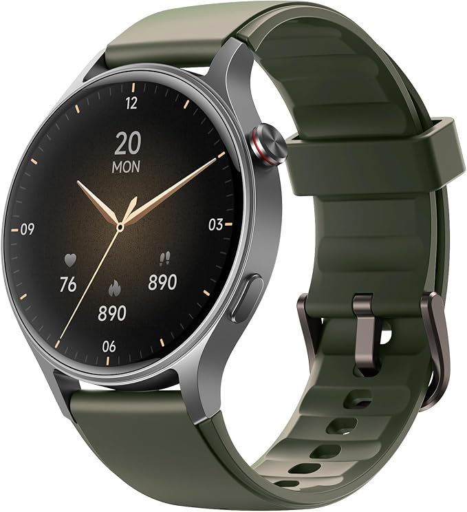 Fitpolo Smart Watch for Men Women,1.3" AMOLED Touchscreen Fitness Tracker, Make/Answer Calls, Heart Rate SpO2 Monitor, 3ATM Waterproof, Sleep & Activity Tracking Smartwatch for Android Phones iPhone by Fitpolo
