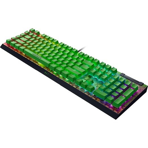 Razer BlackWidow V4 X Mechanical Gaming Keyboard, Minecraft Edition | Green Switches Tactile & Clicky, 6 Macro Keys, Chroma RGB, Doubleshot ABS Keycaps, Sound Dampening & Stabilizers - Image 11