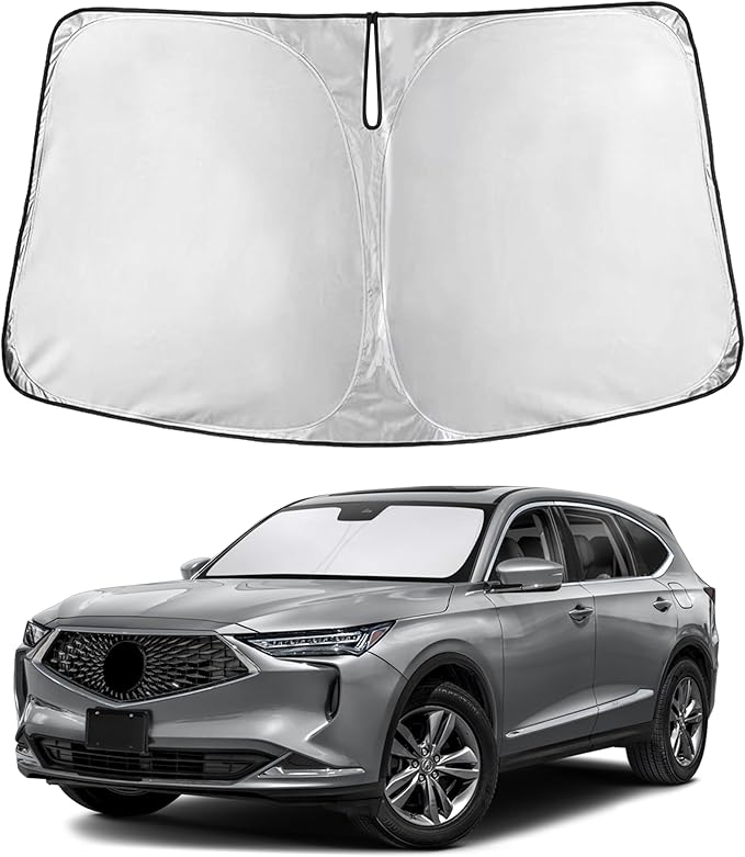 EcoNour Windshield Sunshade Compatible for Acura MDX 2021-2024 2025 2026, Sun Visor for Front Windshield & Window Sun Shade Cover, UV Heat Blocker & Protector, Car Accessories by EcoNour