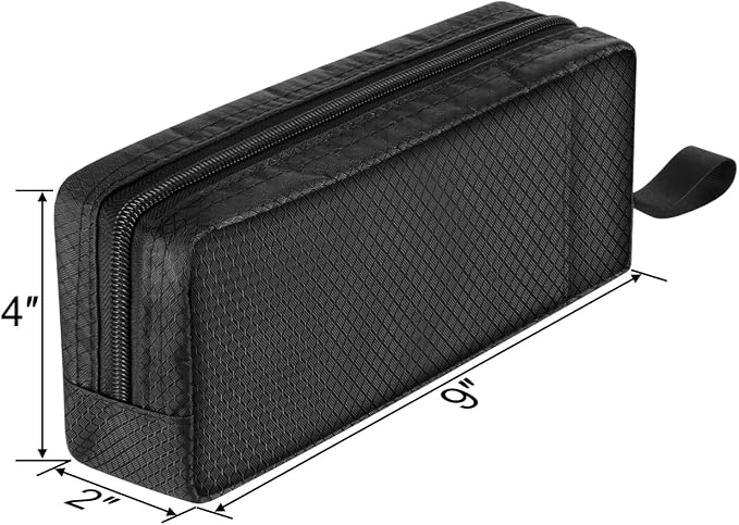 CM Travel Cable Organizer Case Portable Computer Accessories Zipper Mesh Pouch for Holding Laptop Mouse, Power Bank, USB, Adapter, Charger, Cellphone and Cosmetics (Case ONLY) - Image 5
