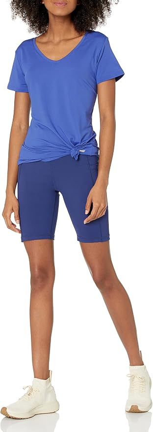 Amazon Essentials Women's Active Quick Dry Tech Stretch Short-Sleeve V-Neck T-Shirt (Available in Plus Size), Pack of 2 - Image 7