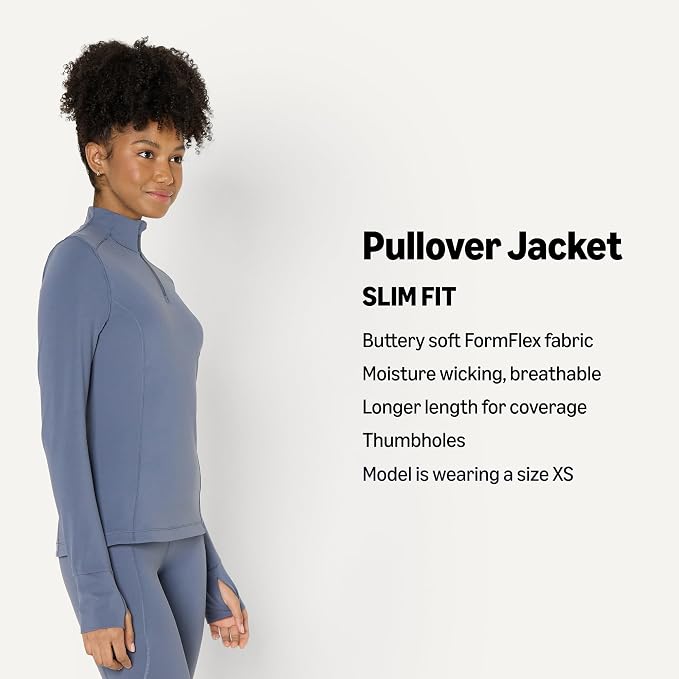 Amazon Essentials Women's Active FormFlex Buttery Soft Slim Fit Quarter Zip Long Sleeve Pullover Jacket - Image 4