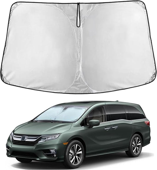 Econour Windshield Sun Shade for 2018-2026 Honda Odyssey Accessories LX, EX, EX-L, Touring, Elite Minivan Window Sunshade Sun Visor Protector Foldable Blocks UV Rays Keep Your Car Cooler by EcoNour