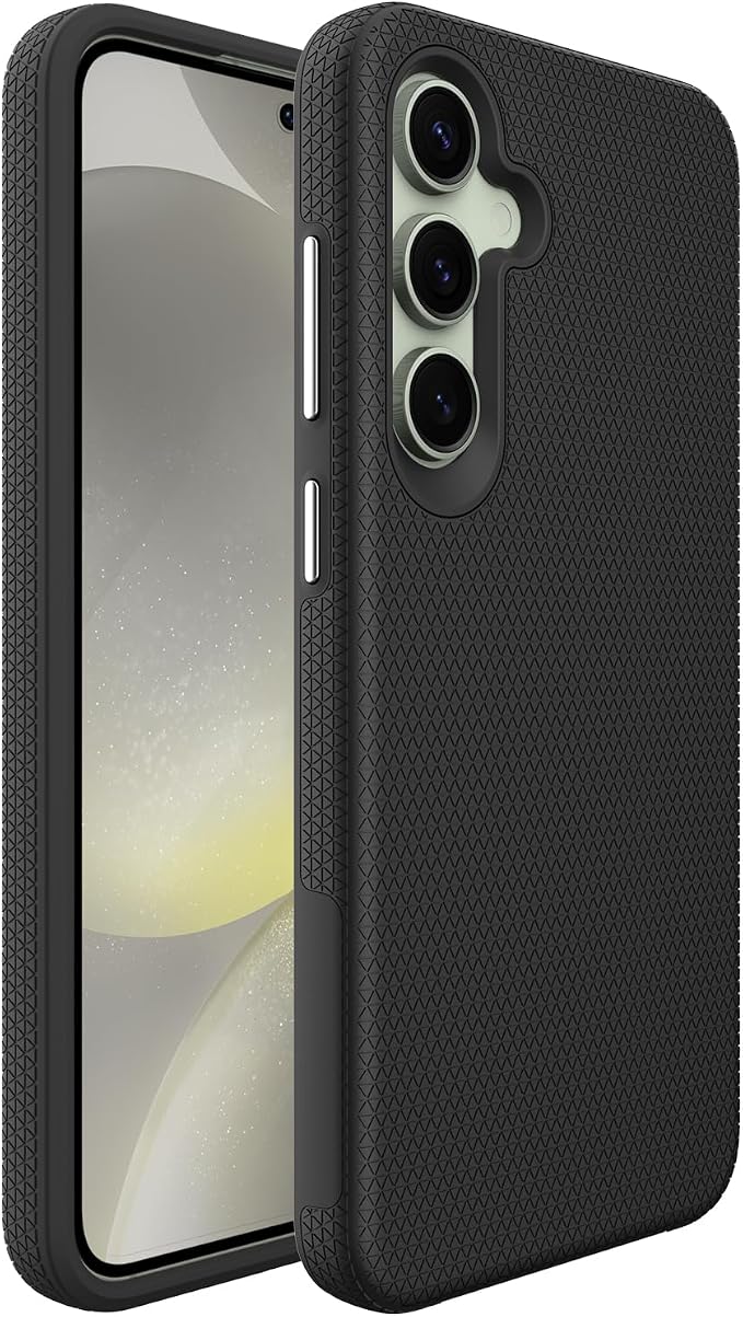 Miimall Rugged Case for Samsung Galaxy S24 FE - Slim, Dual Layer Protection, Military Shockproof, Anti-Slip, Anti-Scratch, Full Body Heavy Duty Case, Black - Image 8