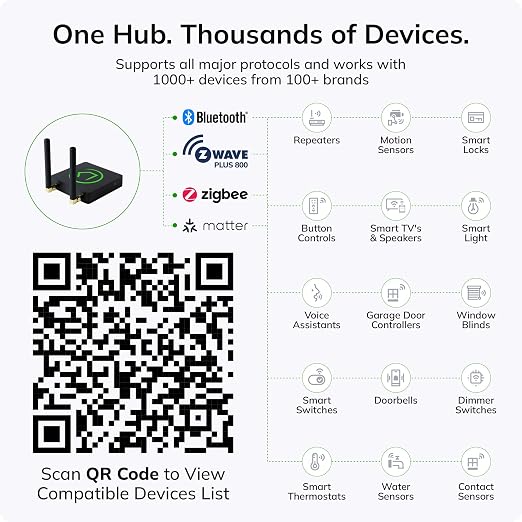 Hubitat Elevation C-8 Pro Smart Home Hub - Local Control & Automation for Smart Thermostat, Voice Assistants, Ring Cameras - Compatible with Z-Wave 800 LR, Zigbee 3.0, Matter 1.5, Bluetooth, Wi-Fi - Image 8