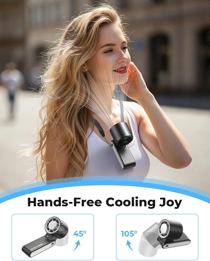 MORECORE Portable Handheld Fan with Ice Cooler, [Instant Chill to 50℉], Gifts for Men Mom Women Grandma Girl Her Hot Flash, 5000mAh Cooling Fan, Camping/Cruise/Soccer Game/Travel Essentials 2026 - Image 8