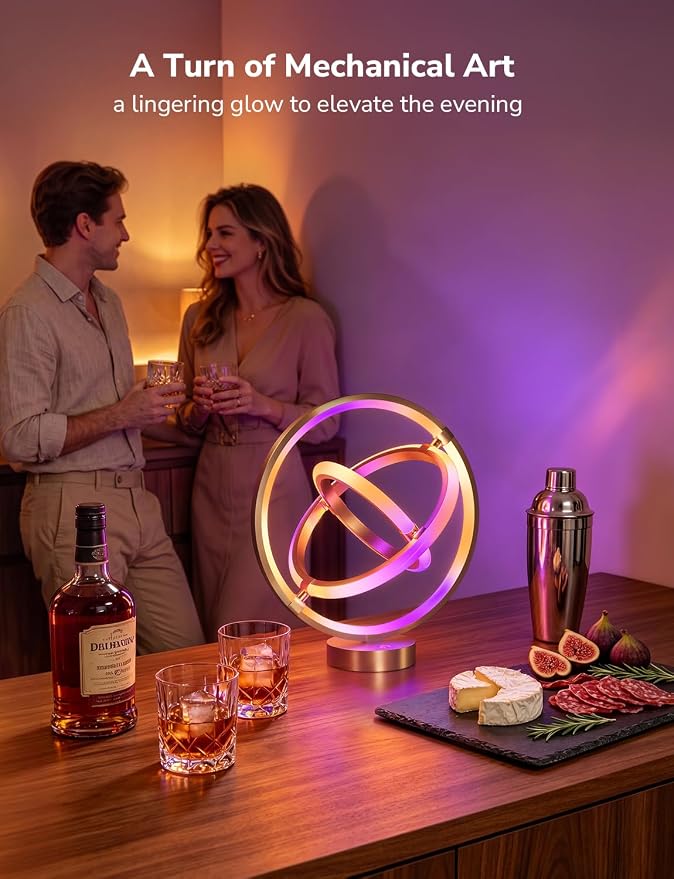 Lepro TB1 AI Smart Table Lamp, RGB+IC Addressable Color Changing Desk Light Alexa Google Home Enable, Music Sync, DIY Endless Scenes, APP Control Cool LED Lamp for Room Decor Ambient Lighting, 2.4 GHz - Image 2