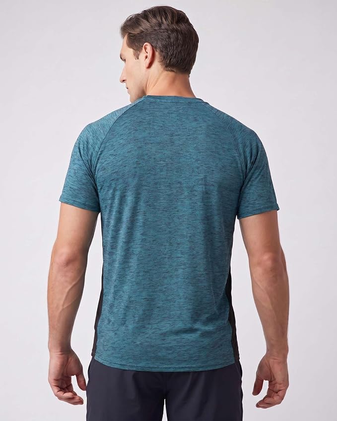5 Pack Men's Dry Fit V Neck Gym Workout T Shirts Athletic Moisture Wicking | Cooling, Quick Dry, Breathable, Short Sleeve, Exercise, Cycling, Sports, Outdoor, Fitness, Golf, Crossfit, Hiking, Tennis - Image 5