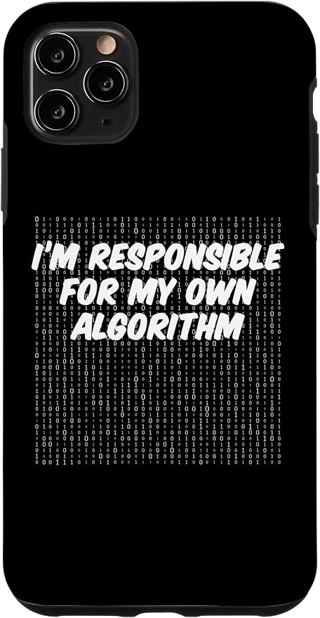 iPhone 11 Pro Max Binary Code Computer Algorithm AI Artificial Intelligence Case by Unknown