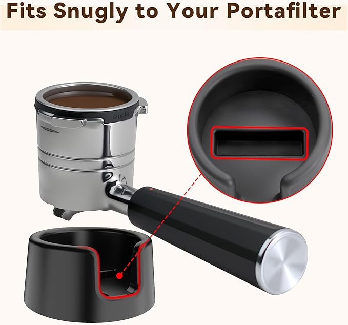 Portafilter Holder for Ninja Espresso Machine, Espresso Tamping Station | for Ninja Luxe Cafe ES601 ES701, Silicone Coffee Tamper Base, Non-Slip, Stable Tamping Support, Protect Countertop - Image 5