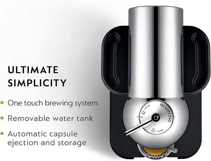 Nespresso Vertuo Coffee and Espresso Maker by Breville, Chrome - Image 2