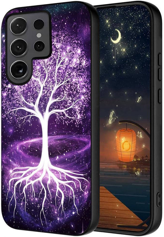 Designed for Galaxy S25 Ultra Phone Case,Slim Silicone Shockproof Protective Case for Galaxy S25 Ultra 6.8 inch,Life Tree by Unknown