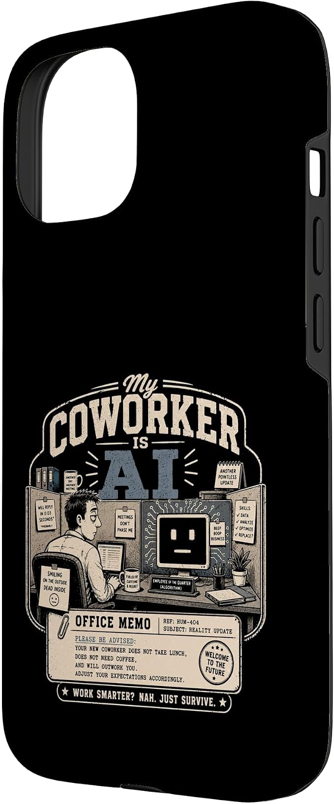 My Coworker is AI Office Humor Funny Workplace Replacement Case for iPhone 15 - Image 2