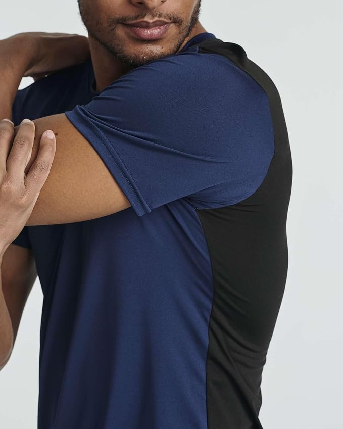 5 Pack Men's Dry Fit Short Sleeve T-Shirt Gym Workout Athletic Running Tee | Cooling, Moisture-Wicking, Crew Neck, Quick-Dry, Breathable, Active, Exercise, Fitness, Basketball, Cycling, Hiking, Tennis - Image 7