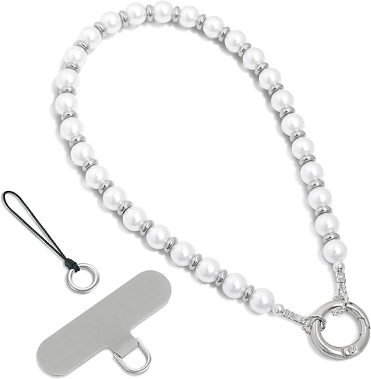 SURPHY Phone Charm, Handmade Beaded Phone Wrist Strap with Tether Tab | Phone Charm Strap, Phone Chain with Premium Metal Buckle, Wrist Strap Fits Cellphone Cases, Wallets, Bags, Keys by SURPHY