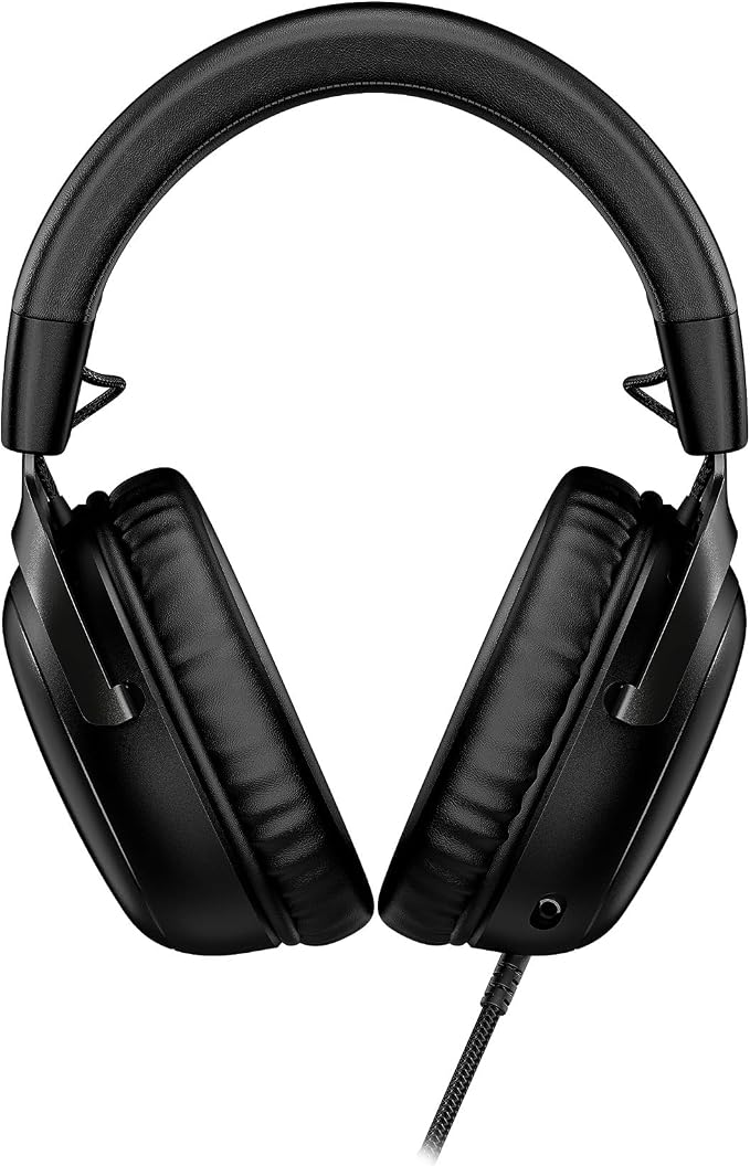 HyperX Cloud III – Wired Gaming Headset, PC, PS5, Xbox Series X|S, Angled 53mm Drivers, Spatial Audio, Memory Foam, Durable Frame, Ultra-Clear 10mm Mic, USB-C, USB-A, 3.5mm – Black - Image 2