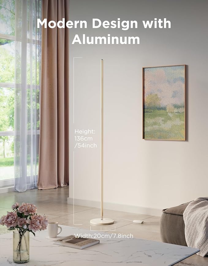 Govee RGBIC Floor Lamp Basic, 1000lm LED Corner Lamp | Works with Alexa, Smart Modern Floor Lamp with Music Sync and 16 Million DIY Colors, Color Changing Standing Lamp for Bedroom - Image 4