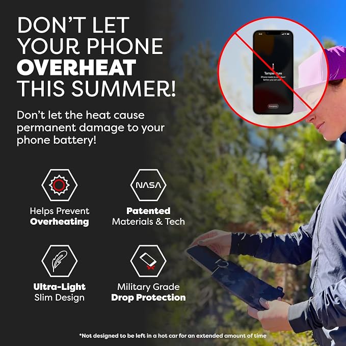 PHOOZY Apollo II Thermal Phone Case with NASA-Derived Technology - Extends Battery Life 4X in Hot or Cold Weather - Military Grade 8-Foot Drop Protection Insulated Pouch - Large Pink Camo - Image 4