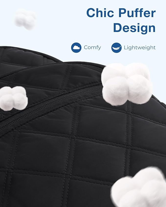 BAGSMART College Laptop Backpack,Cute Travel Backpack for Women,Quilted Computer Bookbag - Image 4