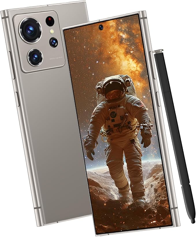 S24 Ultra Unlocked Cell Phones Smartphone with Built-in Pen 8+256GB Android 13 Phones 6.8" HD Screen Dual SIM 108MP+48MP Camera (Titanium Grey) - Image 2