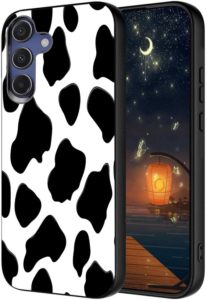 Designed for Galaxy S25 Plus Phone Case,Slim Silicone Shockproof Protective Case for Galaxy S25 Plus 6.7 inch,Cow Print by Unknown