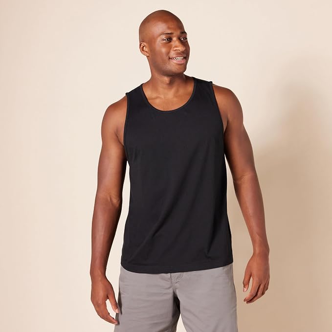 Amazon Essentials Men's Active Quick Dry Tech Stretch Moisture Wicking Lightweight Gym Tank Top - Image 6