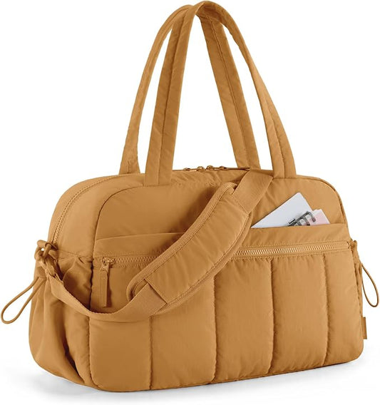 BAGSMART Duffle Bag for Travel, Gym Bag for Women, Weekender Carry on Bag | PVC Wet Pocket, Airline Approved Personal Carry-on Size, Fits Under-seat, One Bag for Gym, Travel, Hospital, Overnight by BAGSMART