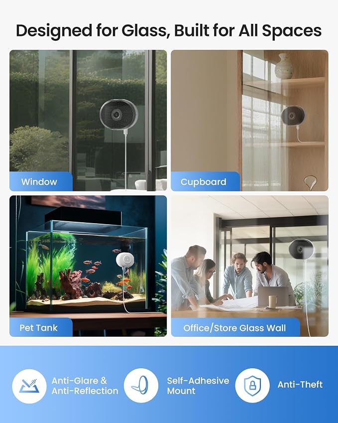 ZOSI 4 x C680 2K Window Security Camera with Full Color Night Vision, 3MP Indoor Plug-in WiFi Camera for Home Security, Human Vehicle Detection, 2.4/5GHz WiFi, 24/7 Recording, Easy & Quick Install - Image 2