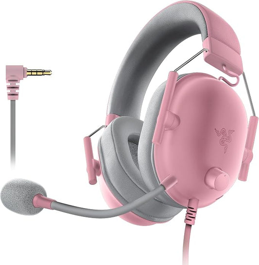 Razer BlackShark V2 X Gaming Headset: 7.1 Surround Sound - 50mm Drivers - Memory Foam Cushions - for PC,PS4,PS5,Switch - 3.5mm Audio Jack - Quartz Pink,(Pack of 8) by Unknown