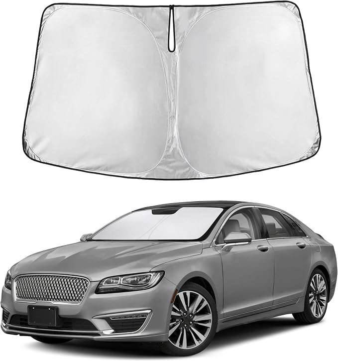 EcoNour Windshield Sunshade Compatible for Lincoln MKZ 2013-2018 2019 2020, Sun Visor for Front Windshield & Window Sun Shade Cover, UV Heat Blocker & Protector, Car Accessories by EcoNour