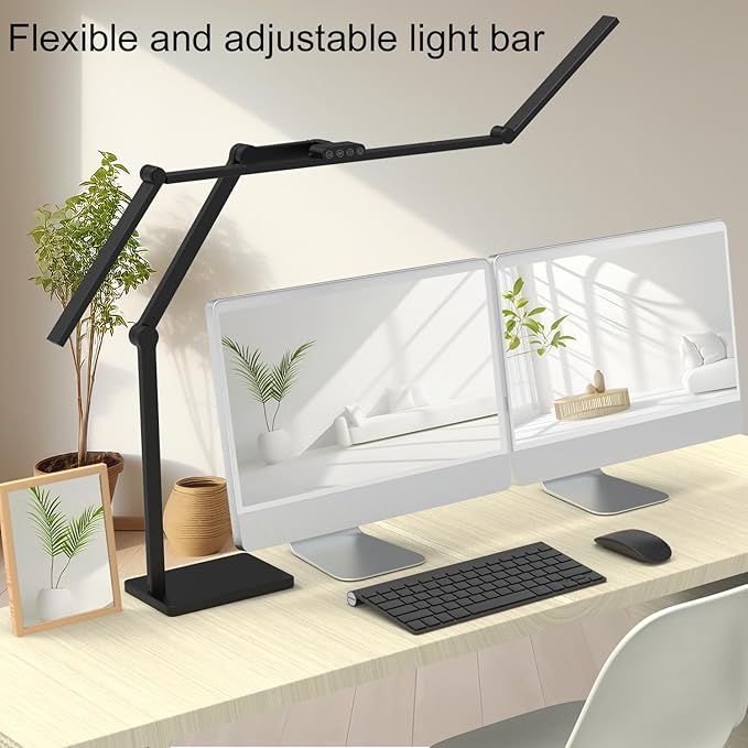 Omorepa 36W 3000LM Ultra Bright Architect Desk Lamp with Base, 47.4Inches Wide Tall Overhead Desk Light for Home Office, Dimmable Table Light with Remote for Desktop Working,Drafting,Reading - Image 6