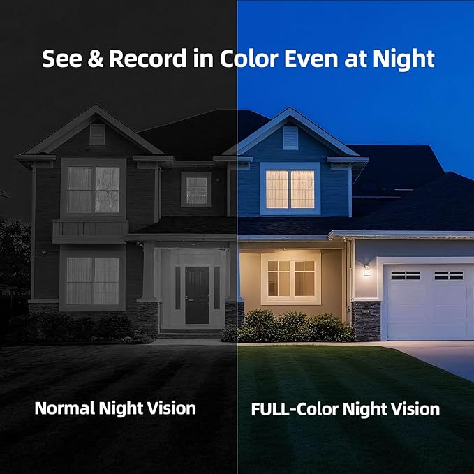 2.5K Wireless Home Security Cameras, Outdoor WiFi Non-Subscription AI Person Detection, 4MP Color Night Vision, Full Duplex 2-Way Audio, IP66 Waterproof Battery Powered, U.S. AWS Cloud - Image 6