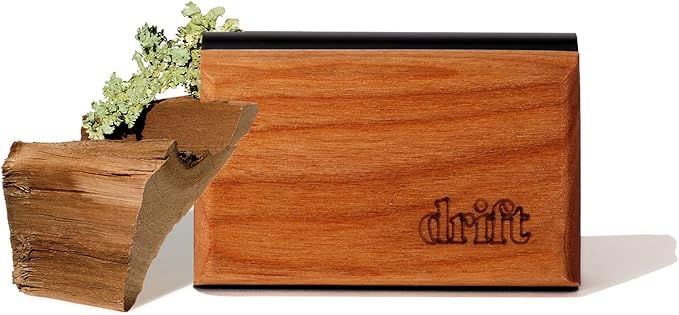 Drift Car Air Freshener - The Original Wood Air Freshener - Car Odor Eliminator - Long Lasting Scent - Auto Accessories - Metal Clip - Essential Oils - Clean Ingredients - Teak Scent Starter Kit by driftscents