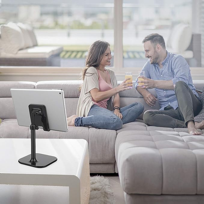 Doboli Cell Phone Stand, Phone Stand for Desk, Phone Holder Stand Compatible with iPhone and All Mobile Phones Tablet, Gifts for Adults Women Men Mom Wife, Black - Image 6