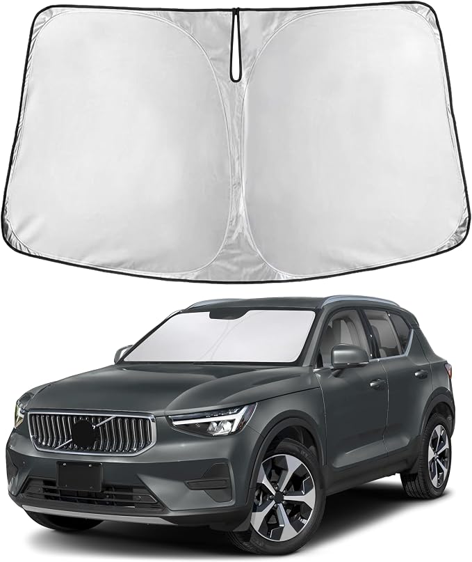 EcoNour Windshield Sunshade Compatible for Volvo XC40 2019-2024 2025 2026, Sun Visor for Front Windshield & Window Sun Shade Cover, UV Heat Blocker & Protector, Car Accessories by EcoNour