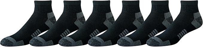 Amazon Essentials Men's Athletic Ankle Socks, Cushioned with Arch Support, Moisture Wicking by AmazonEssentials