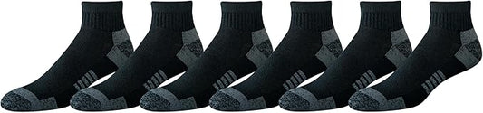 Amazon Essentials Men's Athletic Ankle Socks, Cushioned with Arch Support, Moisture Wicking by AmazonEssentials