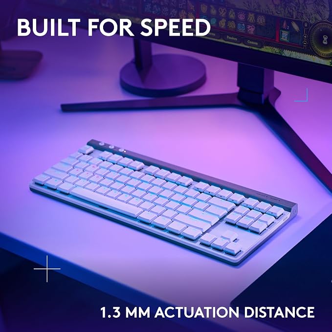 Logitech G515 TKL Wireless Gaming Keyboard (Tactile)+ G309 Lightspeed Wireless Gaming Mouse Bundle - White - Image 3